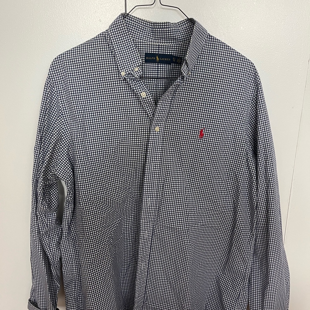 Polo by Ralph Lauren Black and White Casual Button Down Shirt